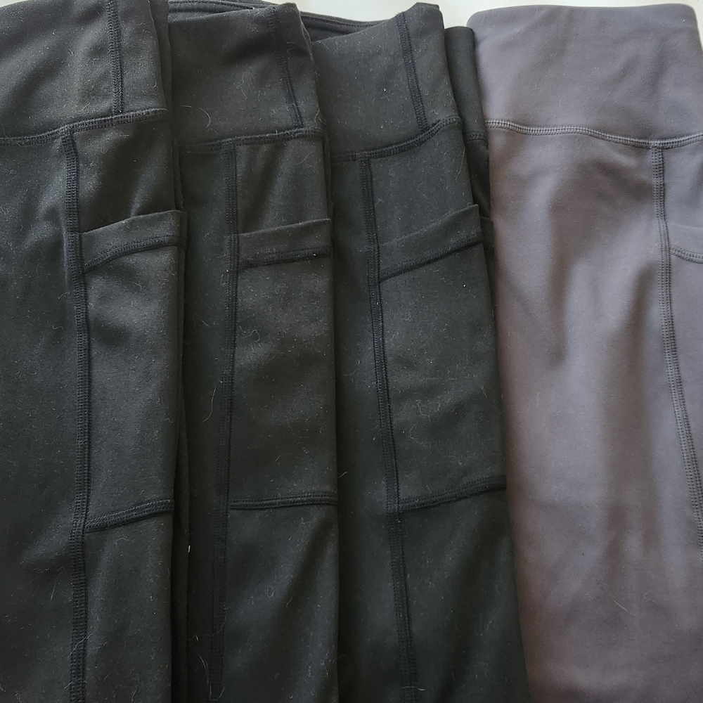 Amazon Kids Black and Gray Yoga Pants